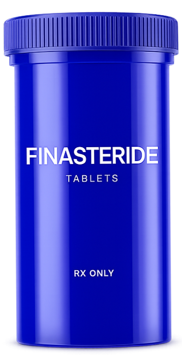 Finasteride tablets bottle