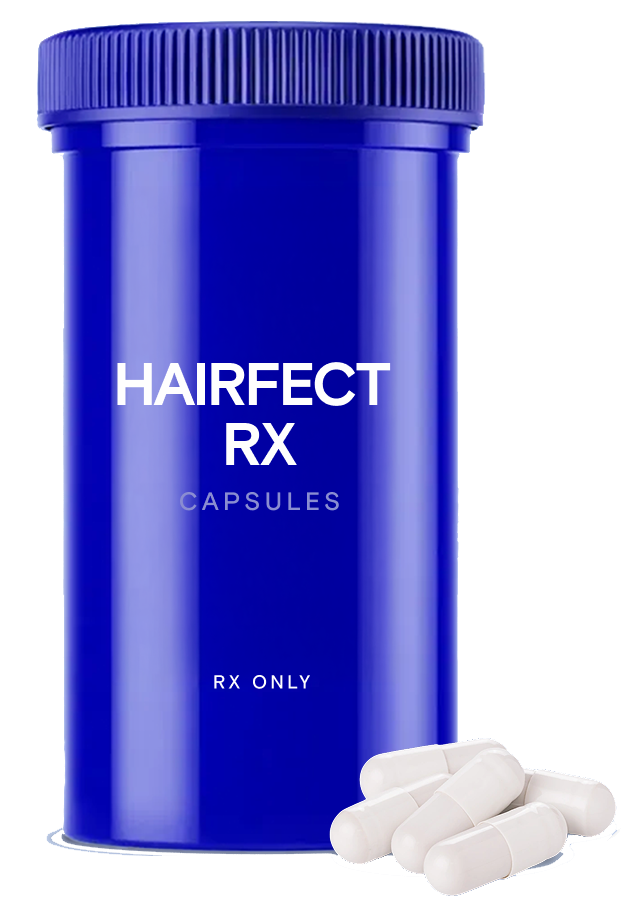 Men's hair loss treatment bottle